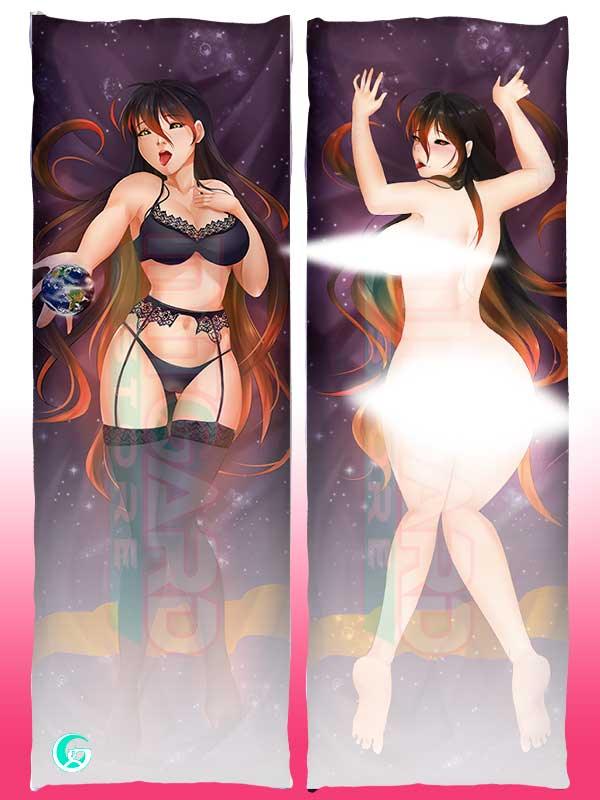 Black Hole Chan V1 Body pillow case OC Kush